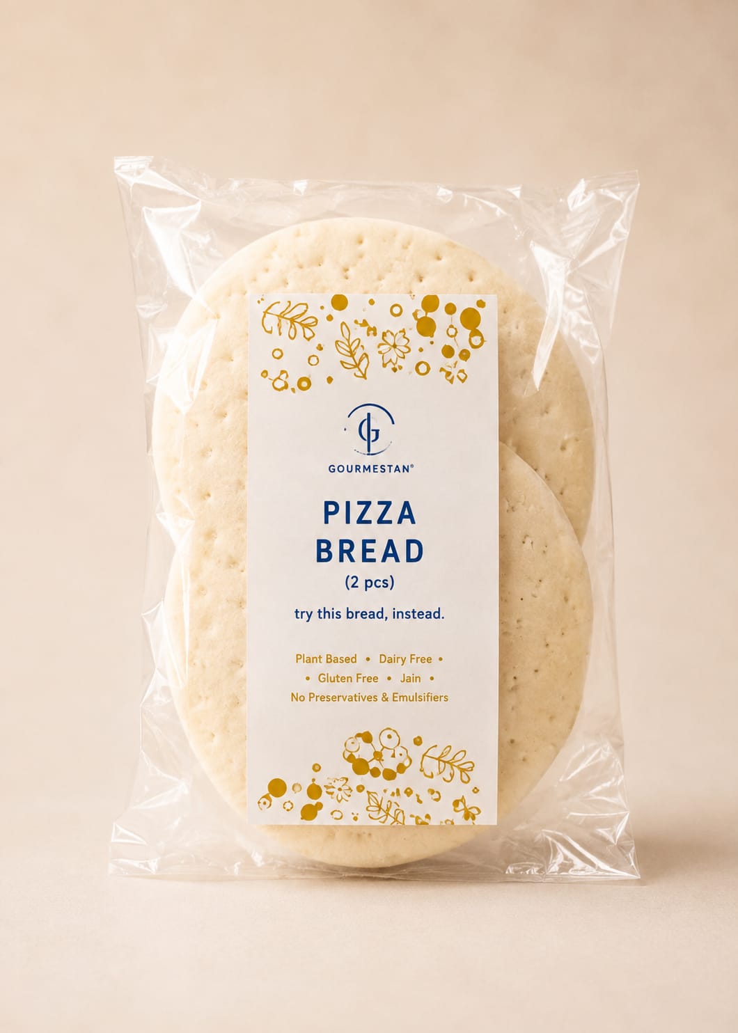GOURMESTAN GLUTEN FREE PIZZA BREAD 2pcs