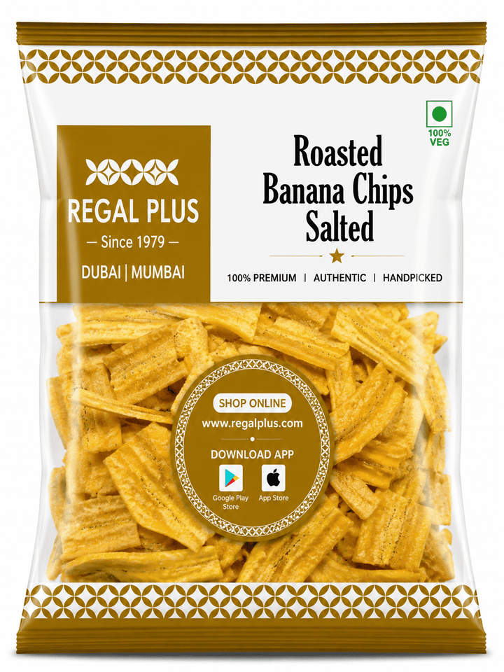 ROASTED BANANA CHIPS SALTED 200G