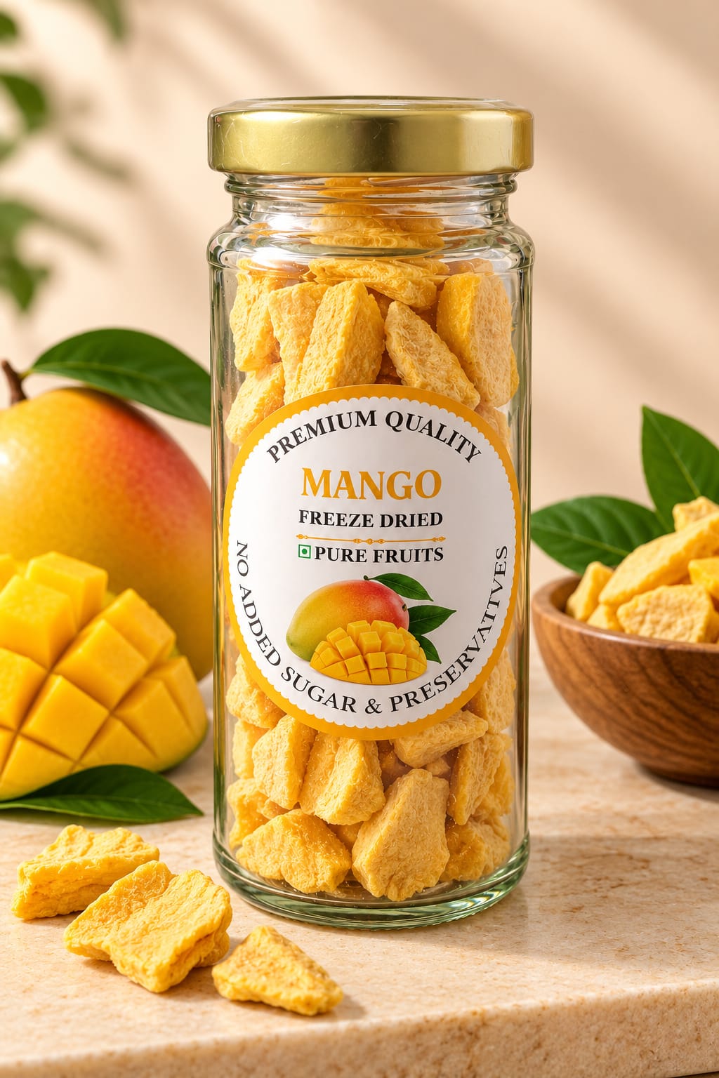 FREEZE DRIED MANGO SLICES 25G