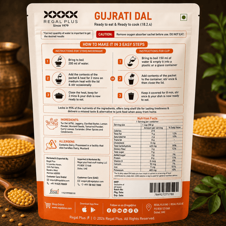FREEZE DRIED GUJRATI DAL 50G