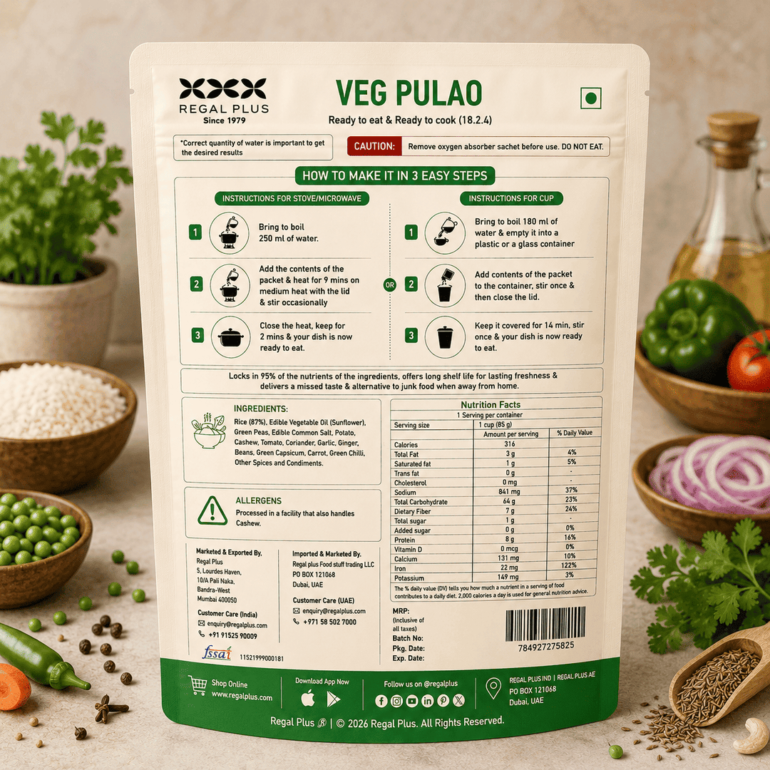 FREEZE DRIED VEG PULAO 85G