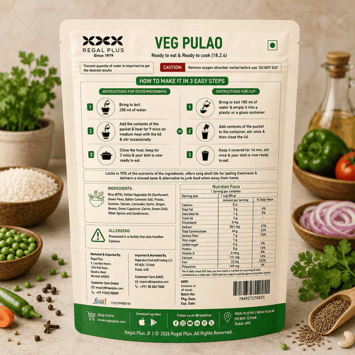 FREEZE DRIED VEG PULAO 85G