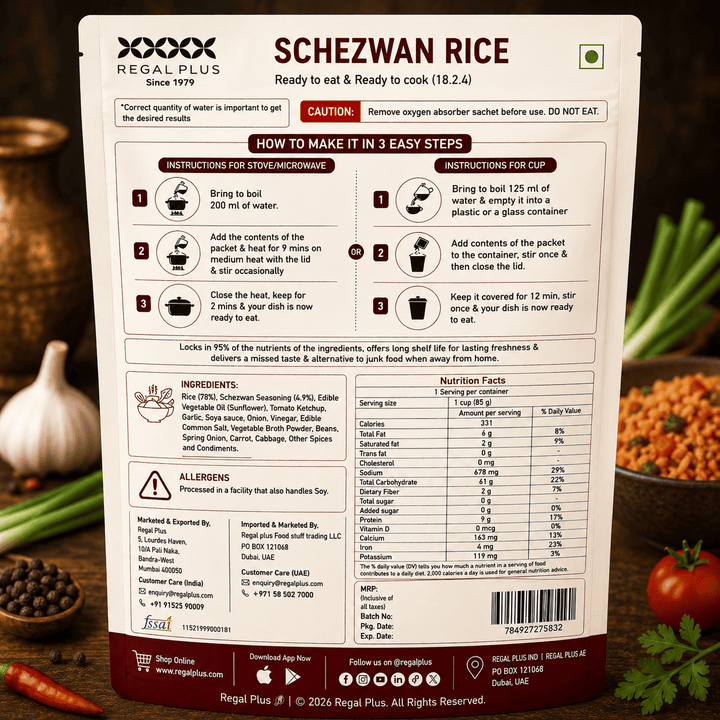 FREEZE DRIED SCHEZWAN RICE 85G