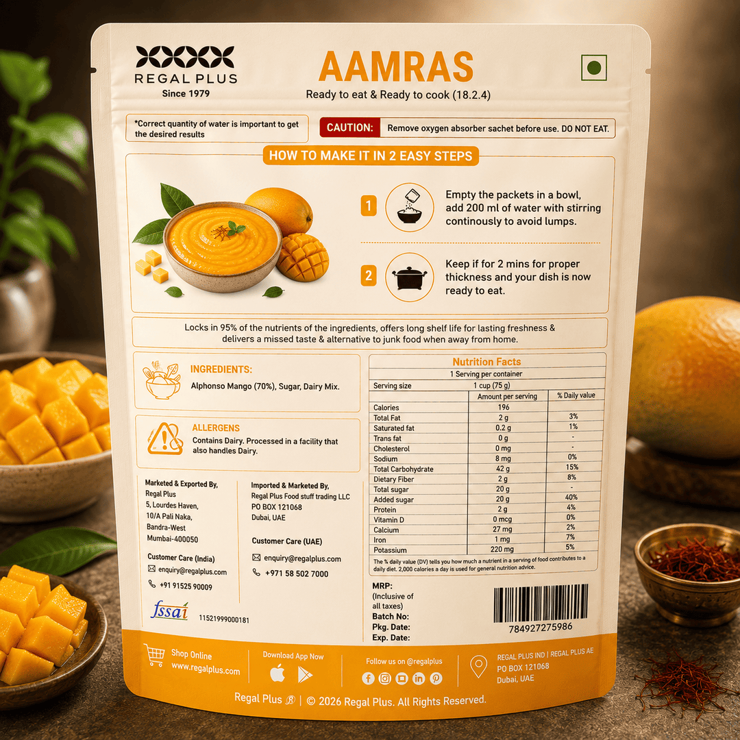 FREEZE DRIED AAMRAS 65G