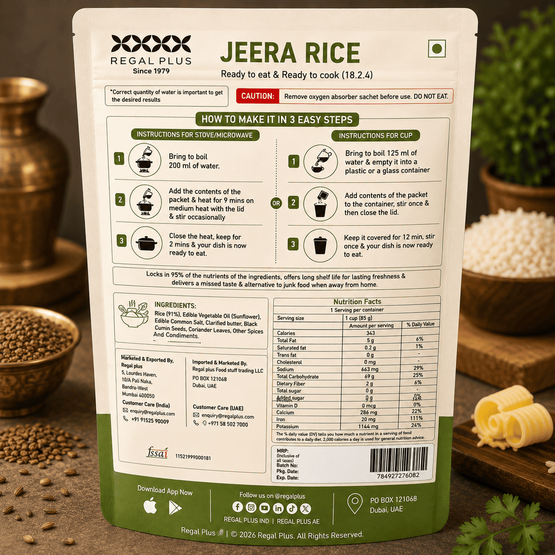 FREEZE DRIED JEERA RICE 85G