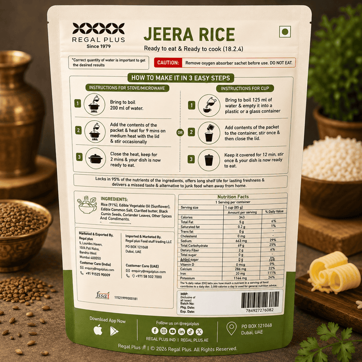 FREEZE DRIED JEERA RICE 85G