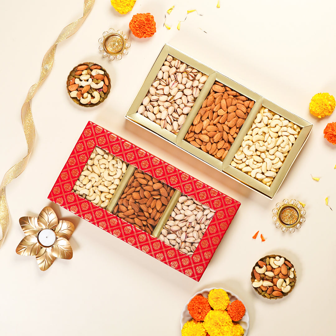 Gift Box Dryfruits 3P Window Big Regal Plus