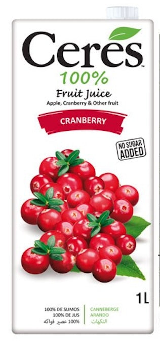 Ceres 100% Fruit Juice Cranberry Ceres