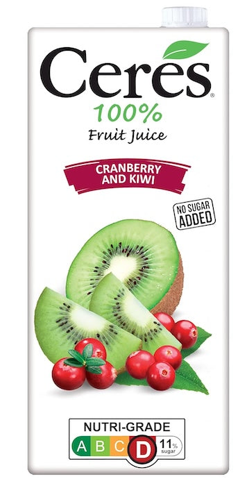 Ceres 100% Fruit Juice Cranberry and Kiwi