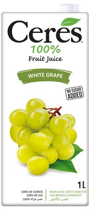 Ceres 100% Fruit Juice White Grape