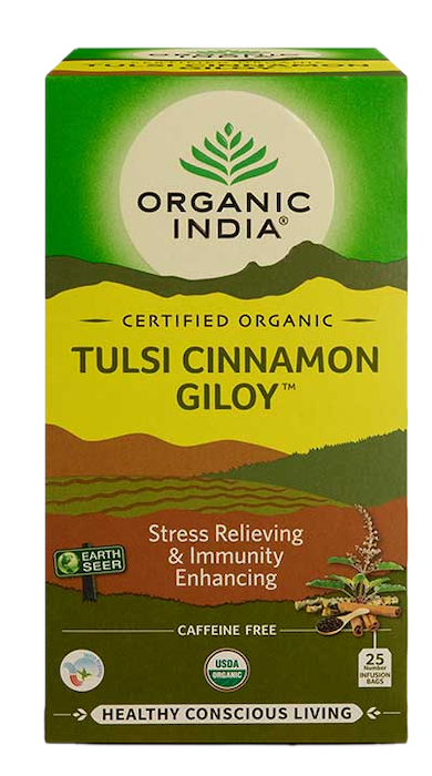 Organic India Organic Tulsi Cinnamon Giloy Tea