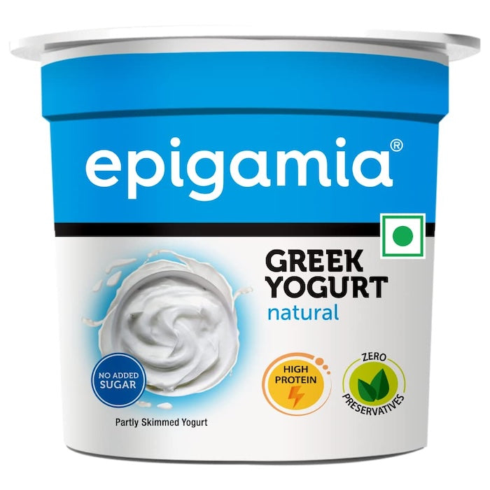 Epigamia Greek Yogurt Natural (No Added Sugar)