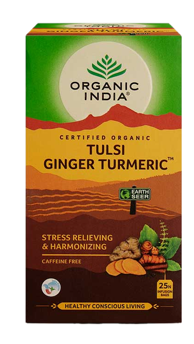 Organic India Organic Tulsi Ginger Turmeric Tea