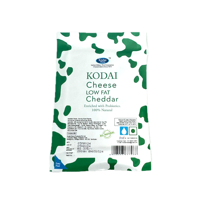 Kodai Cheese Low Fat Cheddar