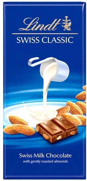 Lindt Classic Milk Chocolate with Almond Bar