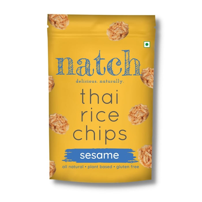 Natch Thai Rice Chips Sesame