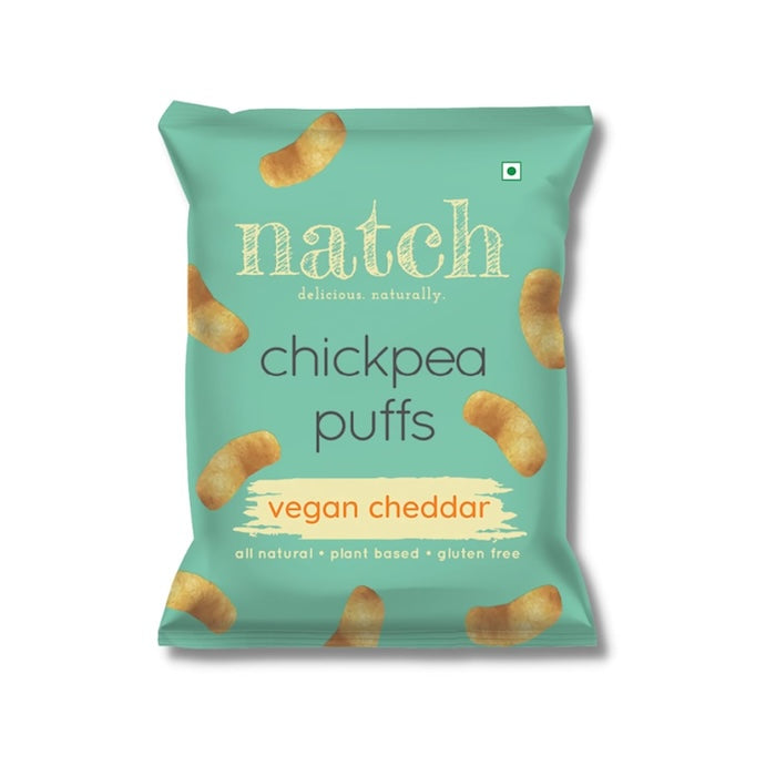 Natch Chicpea Popped Puffs Vegan Cheddar