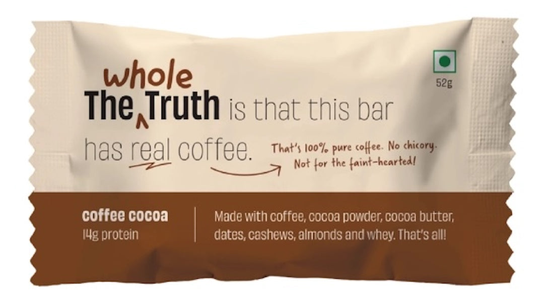 The Whole Truth Protein Bar Coffee Cocoa