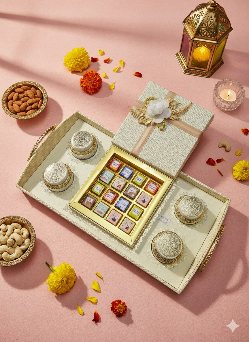 Gift Tray Dryfruits Premium 4 Jar