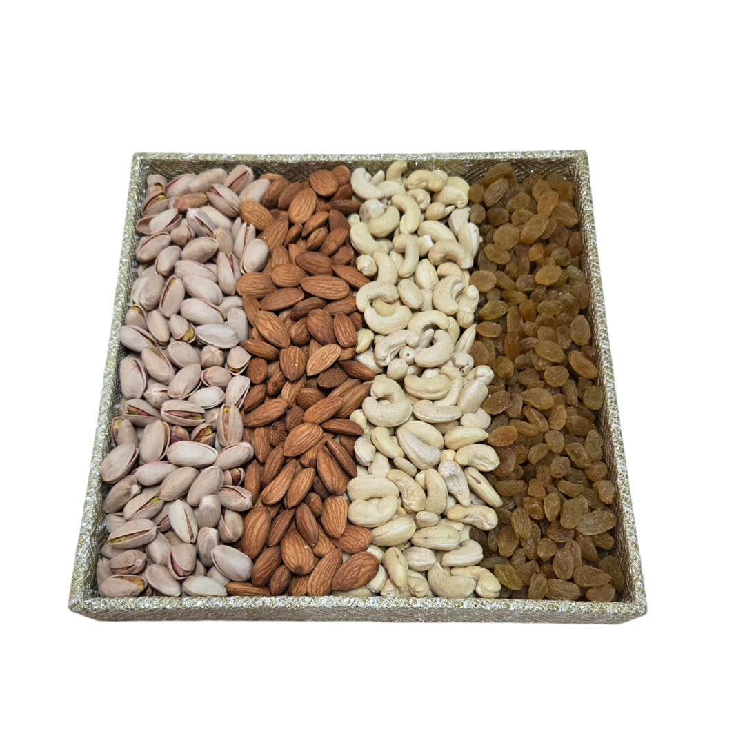 Gift Tray Dryfruits Glitter Medium Regal Plus