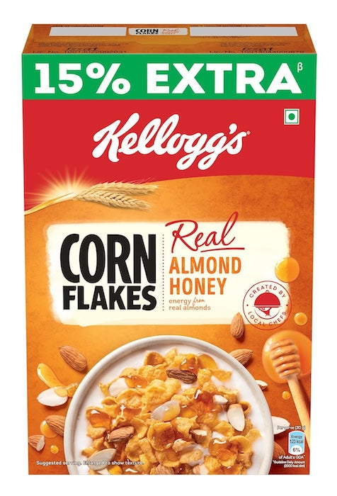 Kellogg's Corn Flakes with Real Almond Honey