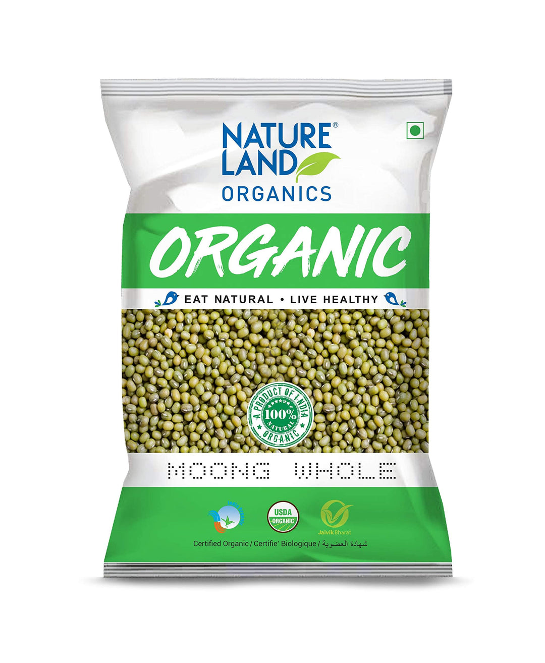 Natureland Organics Moong Whole