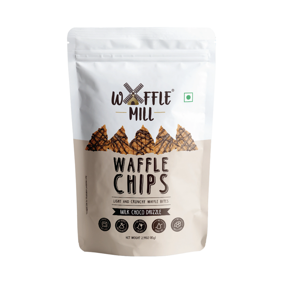 Waffle Chips Milk Choco Drizzle